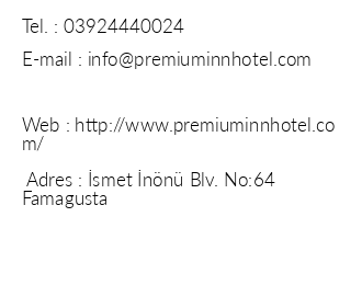 Premium nn Boutique Hotel iletiim bilgileri